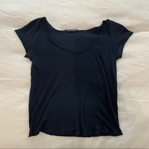 Brandy Melville Navy Short Sleeve Top